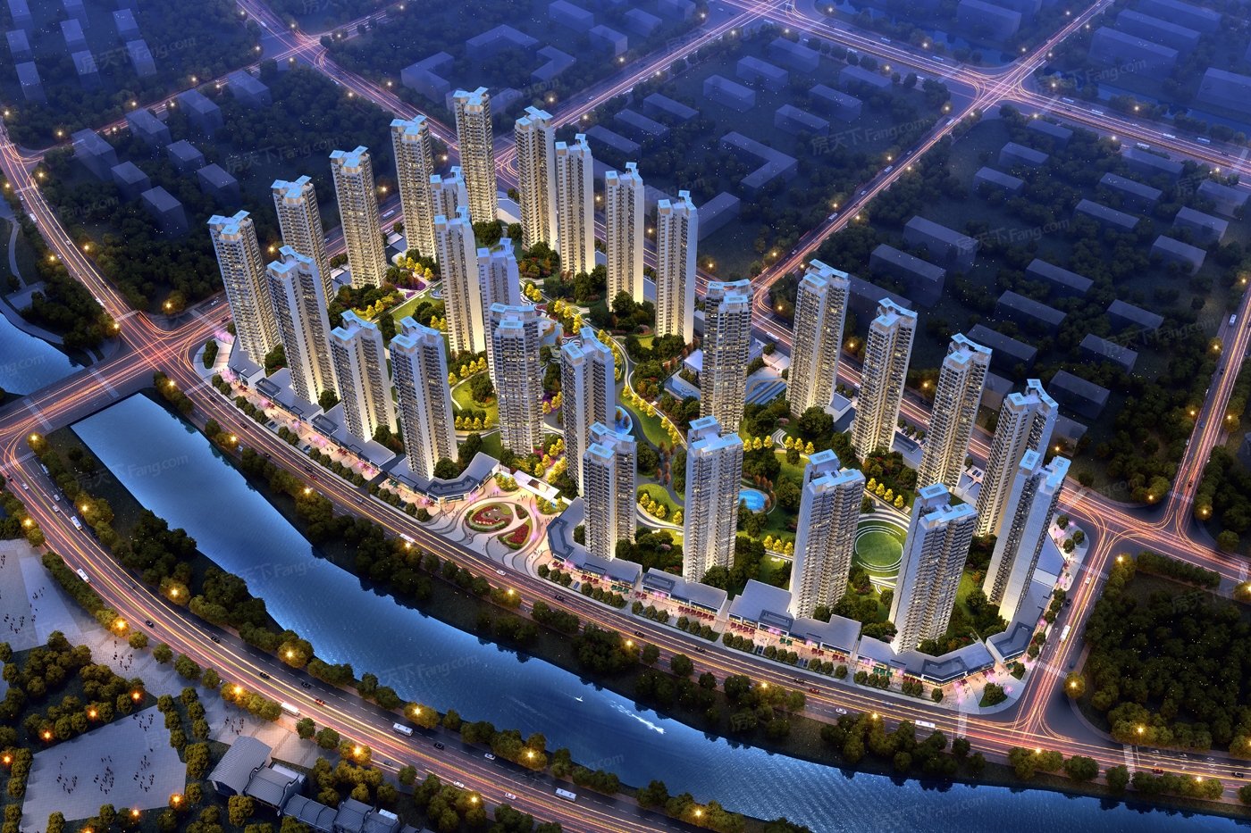 效果图:08-夜景鸟瞰-0429 效果图:08-夜景鸟瞰-0429